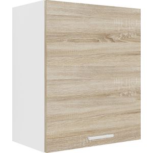 VCM Hangkast 1 deur, houtmateriaal, wit/sonoma-eiken, one-size