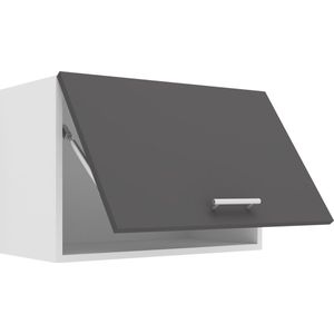 VCM Hangbox met 1 deur, houtmateriaal, wit/antraciet, eenheidsgrootte