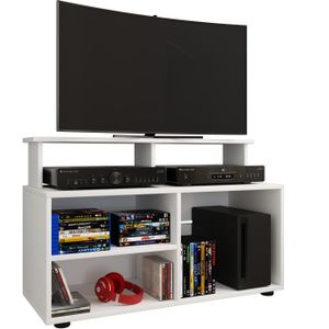 VCM Houten TV lowboard TV kast Console TV tafel TV glas Balansia Houten TV lowboard TV kast Console TV tafel TV glas Balansia