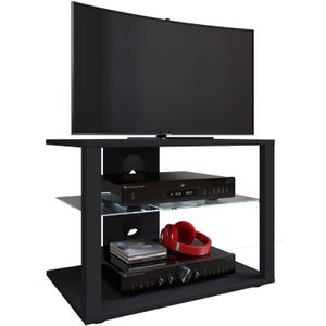 FolasM TV-meubel 2 planken zwart.