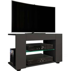 VCM Houten TV Lowboard TV Kabinet Console TV Tafel TV Glas Plexalo L Houten TV Lowboard TV Kabinet Console TV Tafel TV Glas Plexalo L