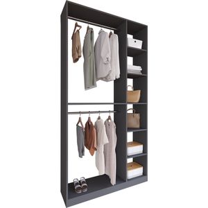 Kompaktgarderobe  ¦ grau ¦ Maße (cm): B: 110 H: 211 Garderoben & Kleiderstangen > Garderoben - Möbel Kraft