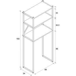 VCM Metalen opbouwkast Wasmachine Opbouwkast Wasmachinekast Insasi Metalen opbouwkast Wasmachine Opbouwkast Wasmachinekast Insasi
