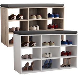 VCM - Hinsol - Schoenenkast - Hout - 9 Vakken