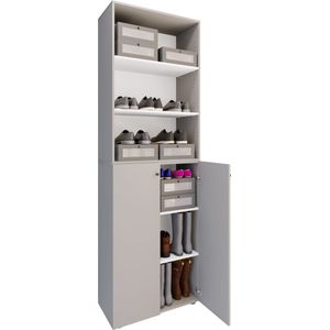 VCM XL houten grote schoenenkast schoenenrek grote laarzen halmeubel Lona 6 vakken XL houten grote schoenenkast schoenenrek grote laarzen halmeubel Lona 6 vakken