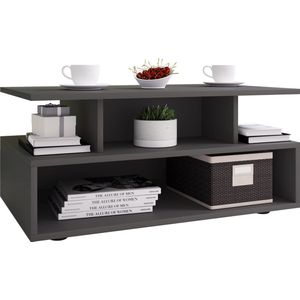 VCM Houten Hoge Sofa Tafel Salontafel Woonkamertafel Bijzettafel Opbergruimte Esila Houten Hoge Sofa Tafel Salontafel Woonkamertafel Bijzettafel Opbergruimte Esila