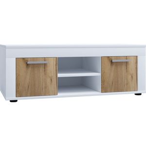 VCM Houten TV Lowboard Meubel TV Kabinet Tafel Console TV Tafel Breedte 102 cm Usilo L