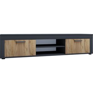 VCM Houten TV Lowboard Meubel TV Kabinet Tafel Console TV Tafel Breedte 160 cm Usilo XL