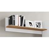 VCM Holzregal hängend  platzsparendes Regal  Maße: H. 30 x B. 102 x T. 20 cm  Elegantes Regal hängend  Aufbewahrungsregal  Bücherregal  Wandboard - Usilo