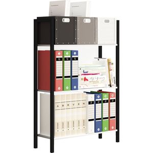 VCM Hout, metaal, opslag, standaard, plank, boekenkast, decoratie, boeken, boekenplank, Flakos, 2