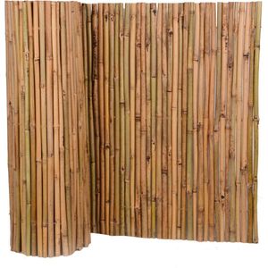 Balkonscherm 500x100 cm poly rattan lichtbruin | -nl
