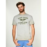 TOP GUN - Ease - T-shirt - Beige - Olijfgroen