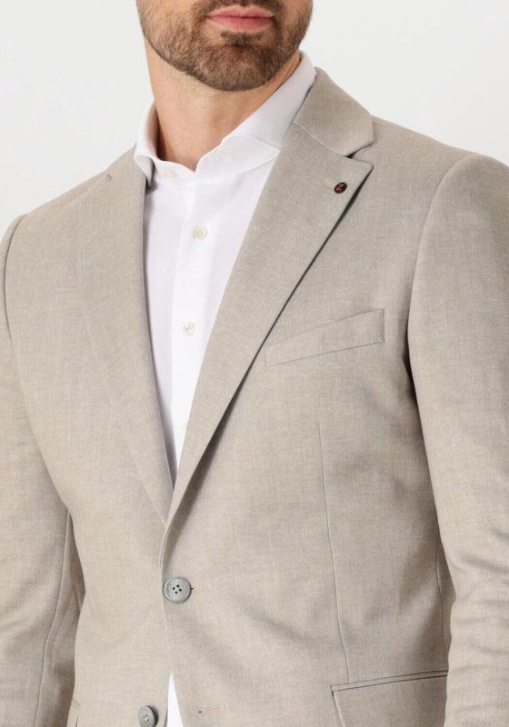 Zuitable - DiNick - Colbert - Beige - Mix en Match - Slim Fit - 67% Polyester