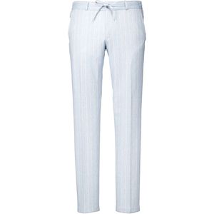 Zuitable - Mix en Match Pantalon - Lichtblauw Gestreept - Polyester/Katoen