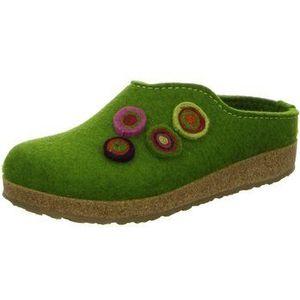 Haflinger - Pantoffels - Groen - Materiaal