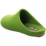 HAFLINGER Everest Fundus vilten pantoffels in eenvoudig design, grasgroen, 42 EU