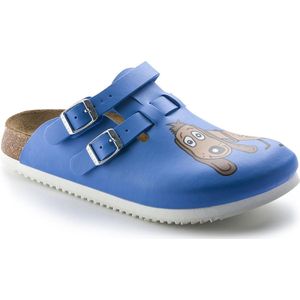 Birkenstock - Clog Kay Superlauf, Birko-Flor, Dog Blue, schmal, Größe 38