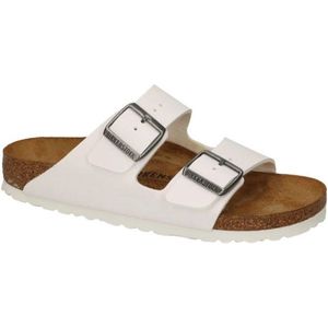 Slipper Birkenstock Unisex Arizona Birko-Flor White Narrow