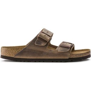 Slipper Birkenstock Unisex Arizona Soft Footbed Oiled Leather Tabacco Brown Regular-Schoenmaat 46