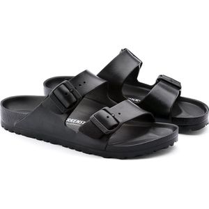 Birkenstock - Arizona - Slippers - Zwart - Imitatieleer
