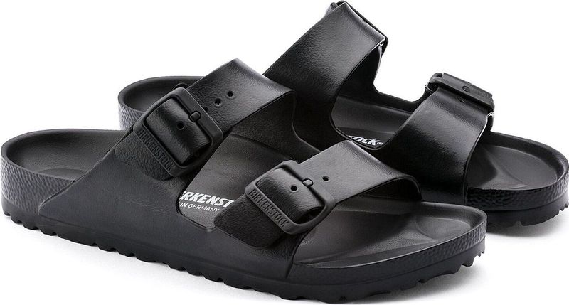 Birkenstock - Arizona - Slippers - Zwart - Imitatieleer