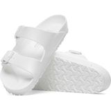 BIRKENSTOCK Arizona Eva Slippers/Klompen Dames Wit Leren Slippers Shoes