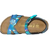Birkenstock Rio Kinder Smal Blauwdessin