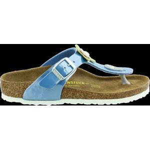Birkenstock Gizeh Lack - Slippers - Kinderen - Blauw - Maat 31