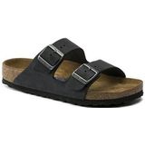 Slipper Birkenstock Unisex Arizona Soft Footbed Oiled Leather Black Regular