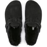 Birkenstock - Boston Shearling - Muiltjes - Zwart - Suède