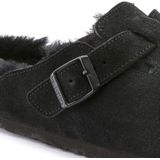 Birkenstock - Boston Shearling - Muiltjes - Zwart - Suède