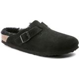 Birkenstock - Boston Shearling - Muiltjes - Zwart - Suède