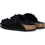 Birkenstock Arizona Heren Slippers Desert Soil Black Regular-fit | Zwart | Imitatieleer | Maat 39