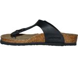 Birkenstock - Gizeh - Slippers - Zwart - Leer/Synthetisch/Kurk