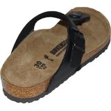 Birkenstock - Gizeh - Slippers - Zwart - Leer/Synthetisch/Kurk