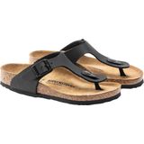 Birkenstock - Gizeh - Slippers - Zwart - Leer/Synthetisch/Kurk