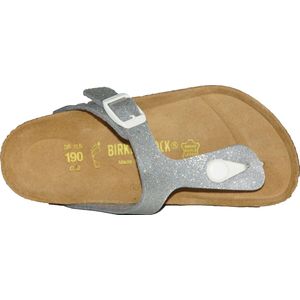Birkenstock - Gizeh - Slippers - Zilver - Imitatieleer