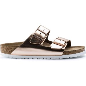 Birkenstock - Arizona - Damessandalen - Natuurleer - Metallic