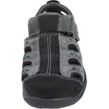 Sandalen - Color-Blocking - Leer - Uitneembare Zool - Klittenbandsluiting