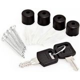 Relaxdays Brievenbus modern design - wandmodel - gelakt metaal - 25x40 cm - wandbrievenbus - wit