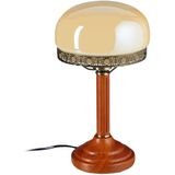 Relaxdays - Tafellamp - Antiek Uiterlijk - Beige - E27