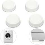 relaxdays - wasmachine trillingsdemper - set van 4 stuks - anti vibratie pads - trilling dempen - wit