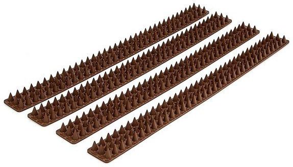 relaxdays Gartenzaun Vogelabwehr Spikes für Zäune