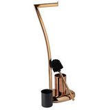 Relaxdays wc-rolhouder - toiletborstel en houder - 3 in 1 - staand - zonder boren