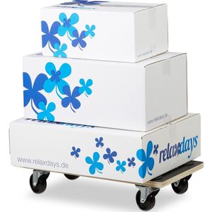 Relaxdays meubelhondje met rem - tot 400 kg - antislip - 11,5 x 58 x 30 cm - zwart