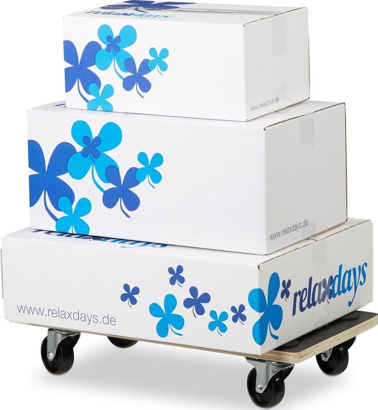 Relaxdays meubelhondje met rem - tot 400 kg - antislip - 11,5 x 58 x 30 cm - zwart