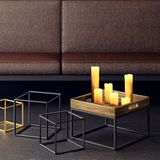 Relaxdays LED kaarsen - set van 6 - echte was - Ø 5 cm - flikkerende vlam - op batterijen -