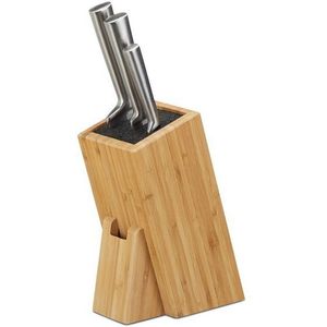 relaxdays Messerblock braun