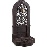 Relaxdays waterbron antiek - voor tuin en terras - nostalgie - staand - 74 x 36 x 30 cm - buiten - bruin