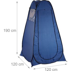 Relaxdays Pop Up Tent 190X120X120 - Blauw - 1 Persoons